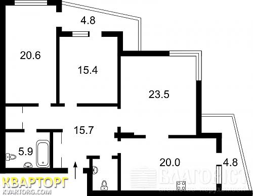 Sell 3-room apartment. Киев,  Ушинского — photo 4