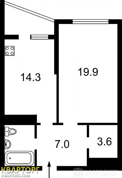 Sell 1-room apartment. Киев,  Ахматовой — photo 2
