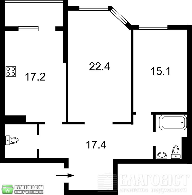 Sell 2-room apartment. Киев, дегтярная — photo 1