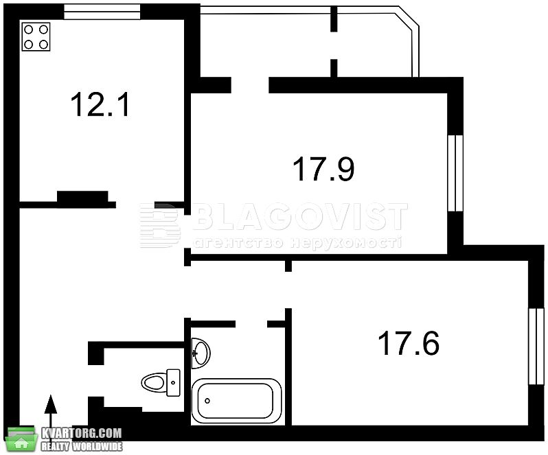 Sell 2-room apartment. Киев,  Урловская — photo 2