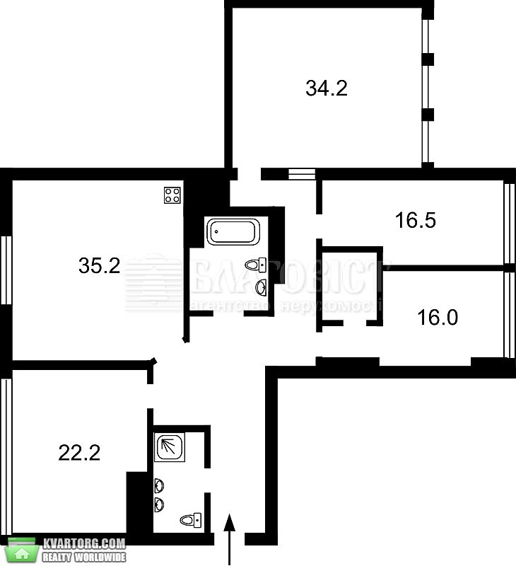 Sell 3-room apartment. Киев,  Щорса — photo 2