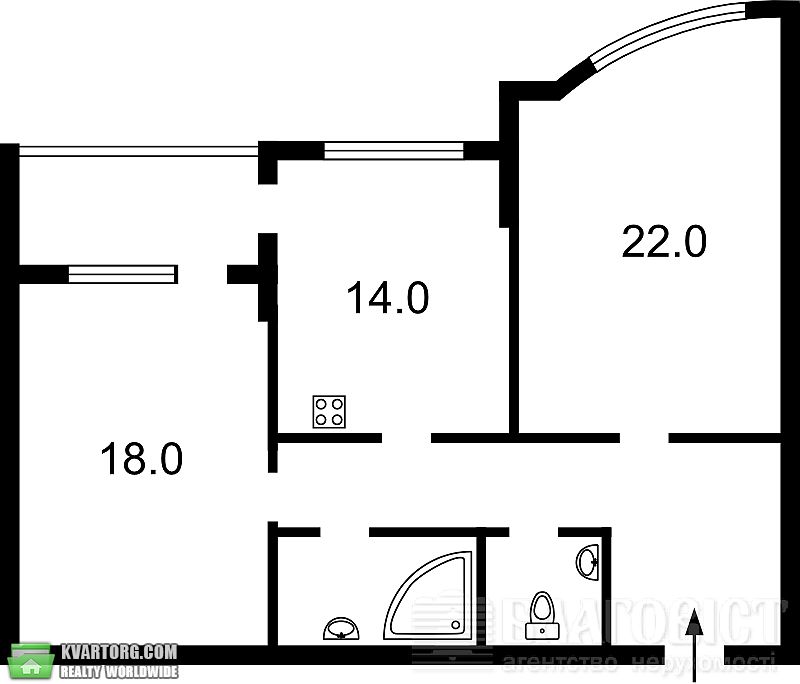 Sell 2-room apartment. Киев,  40-летия Октября просп — photo 4