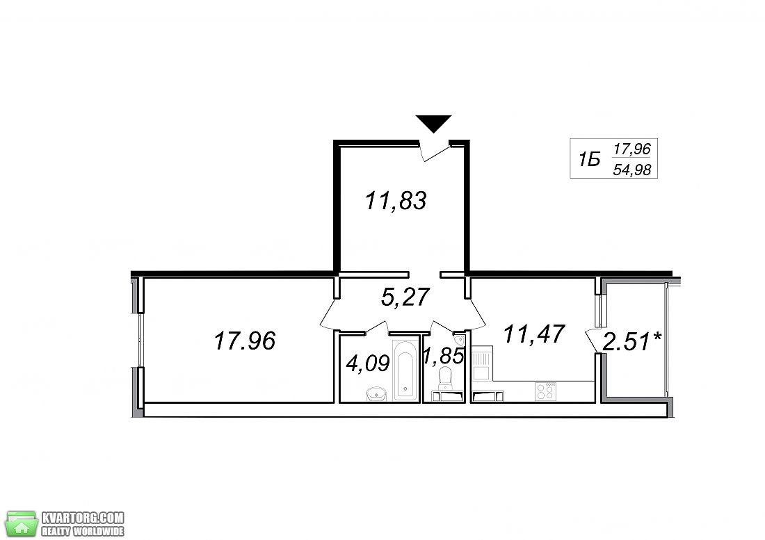 Sell 1-room apartment. Киев,  Глушкова пр — photo 3