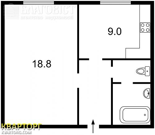 Sell 1-room apartment. Киев, Витрука — photo 5