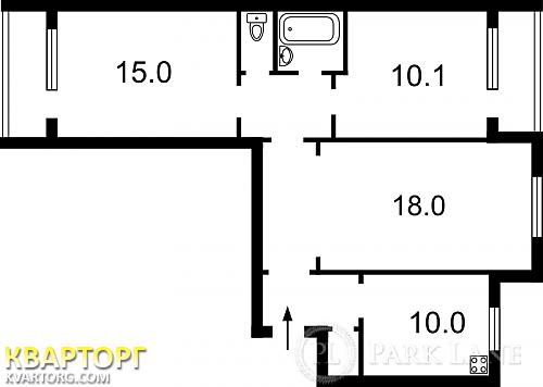 Sell 3-room apartment. Киев,  Луначарского — photo 2