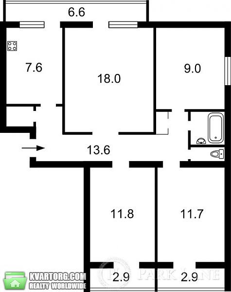 Sell 3-room apartment. Киев, Голосеевский пр — photo 4