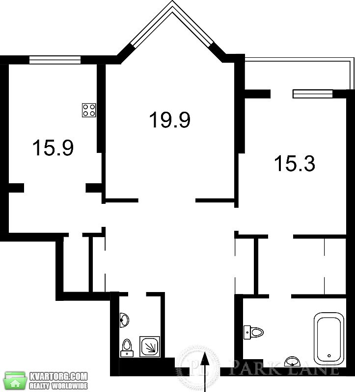 Sell 2-room apartment. Киев,  Щорса — photo 2