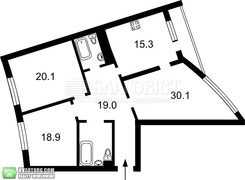 Sell 3-room apartment. Киев,  Героев Сталинграда пр — photo 2