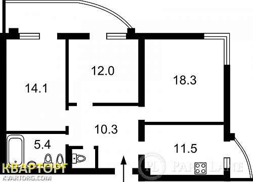 Sell 3-room apartment. Киев, Героев Сталинграда пр — photo 2