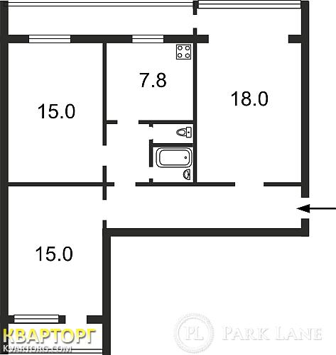 Sell 3-room apartment. Киев,  Василевской — photo 2