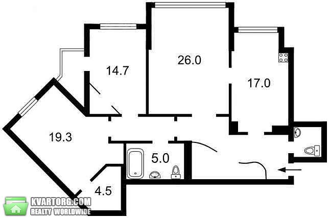 Sell 3-room apartment. Киев,  Срибнокильская — photo 1