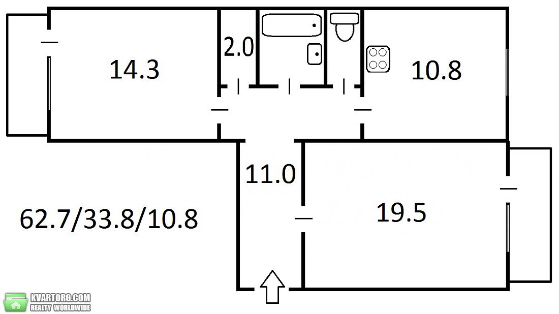 Sell 2-room apartment. Киев,  Метростроевская — photo 10