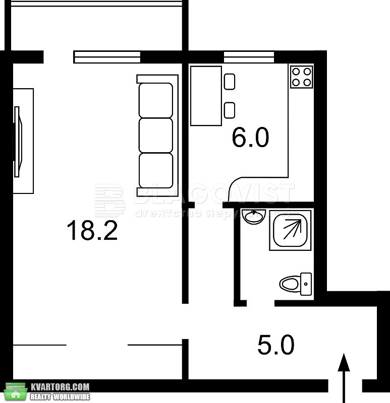 Sell 1-room apartment. Киев, коловський узвіз — photo 4
