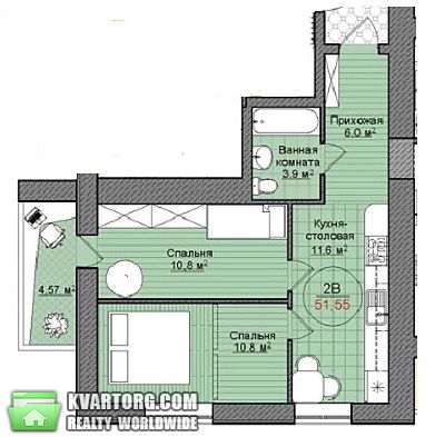 Sell 2-room apartment. Днепропетровск, Мандрыковская — photo 1