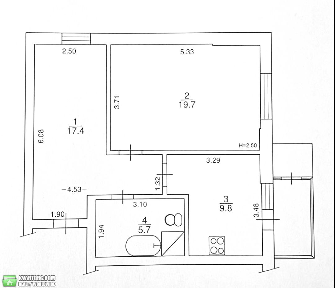 Sell 1-room apartment. Вышгород, Набережна — photo 3
