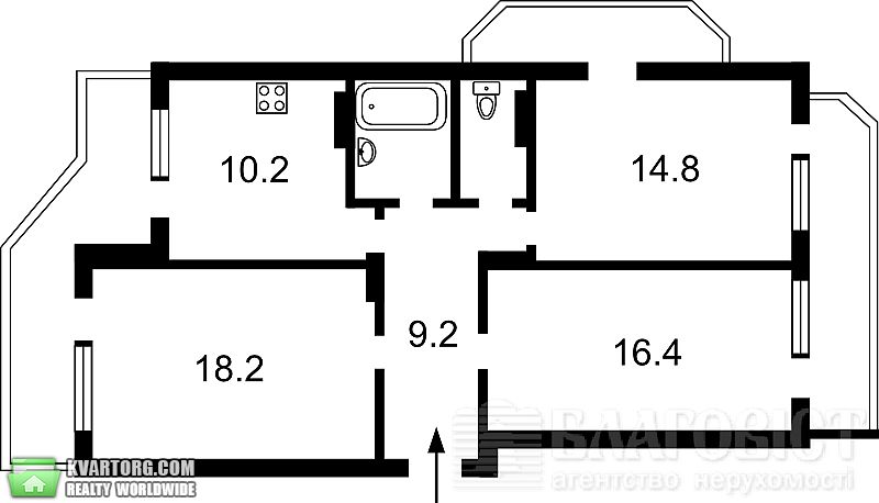 Sell 3-room apartment. Киев,  Драгоманова — photo 3