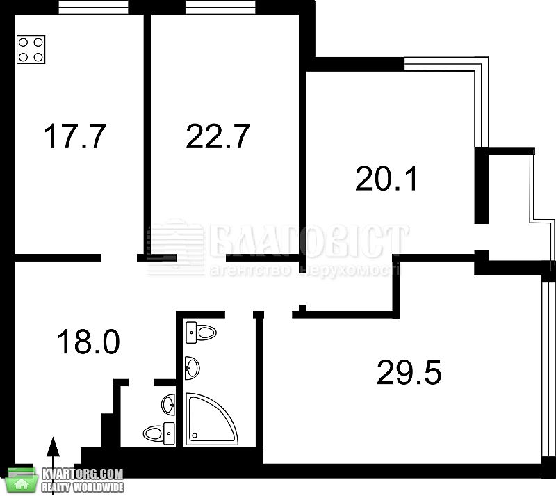 Sell 3-room apartment. Киев,  Белорусская — photo 1