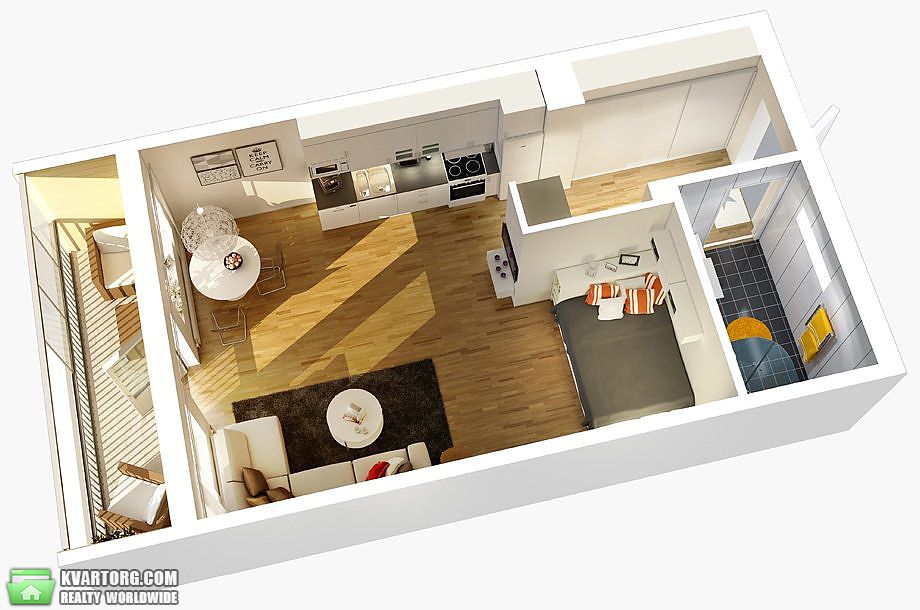 Sell 1-room apartment. Киев,  Ясиноватский пер — photo 4