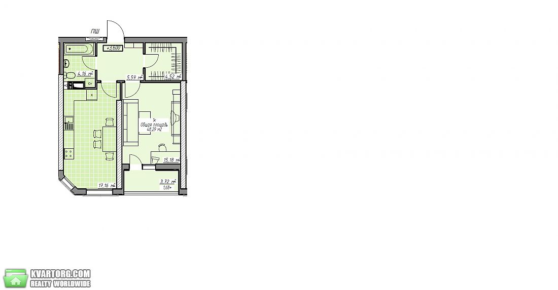 Sell 1-room apartment. Киев, Генуэзская — photo 2