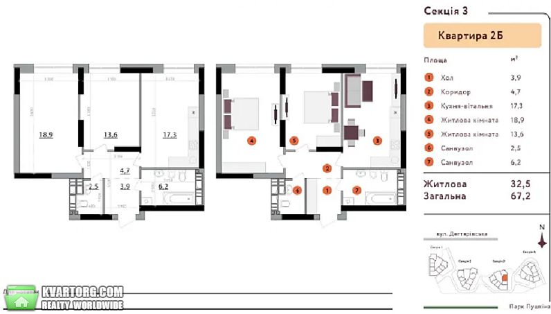 Sell 2-room apartment. Киев,  Дегтяревская — photo 2