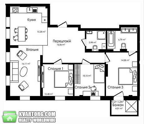 Sell 4-room apartment. Киев,  Рыбальская — photo 7