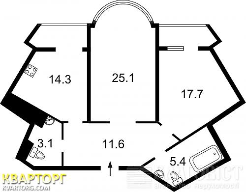 Sell 2-room apartment. Киев, Срибнокильская — photo 5