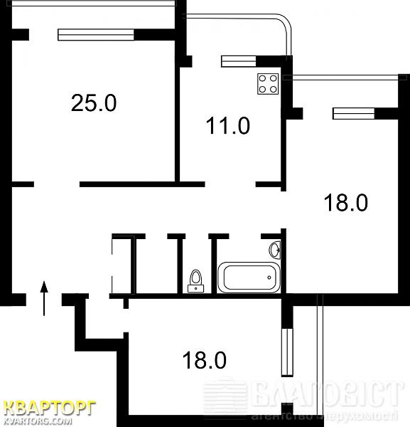 Sell 3-room apartment. Киев, Старонаводницкая — photo 2