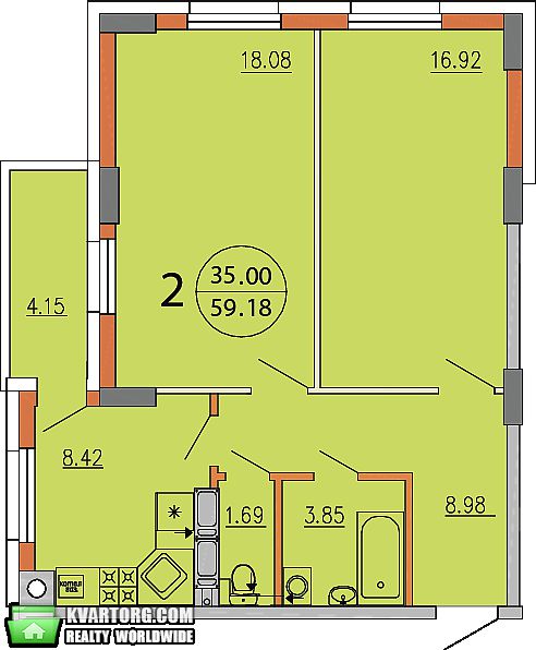 Sell 2-room apartment. Киев, Волошкова — photo 1