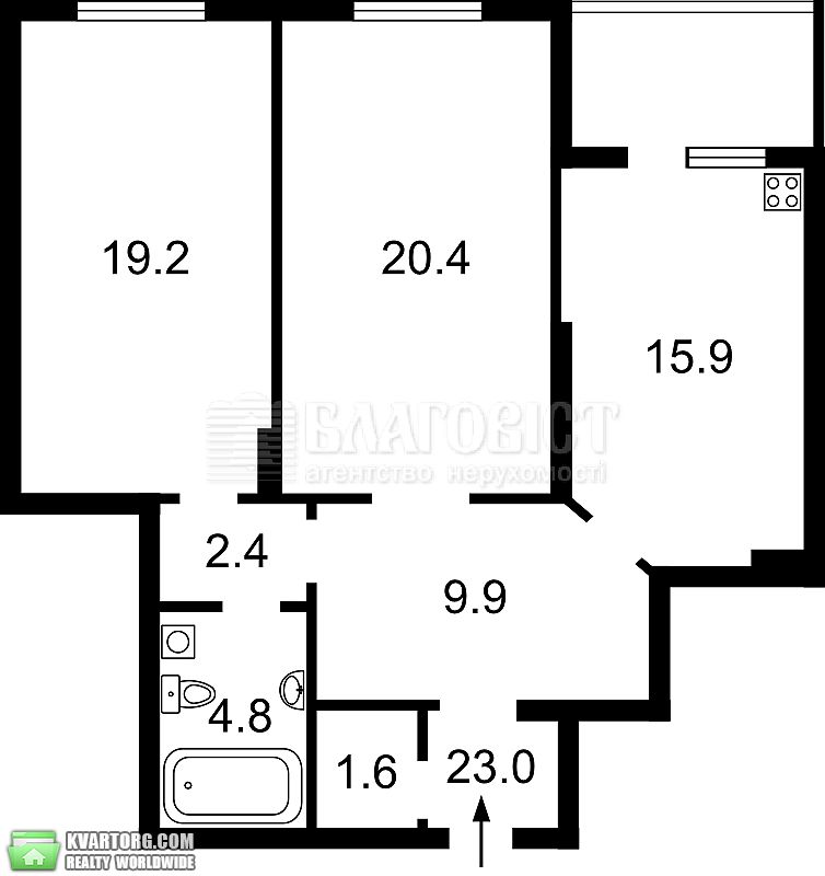 Sell 2-room apartment. Киев,  Драгоманова — photo 4