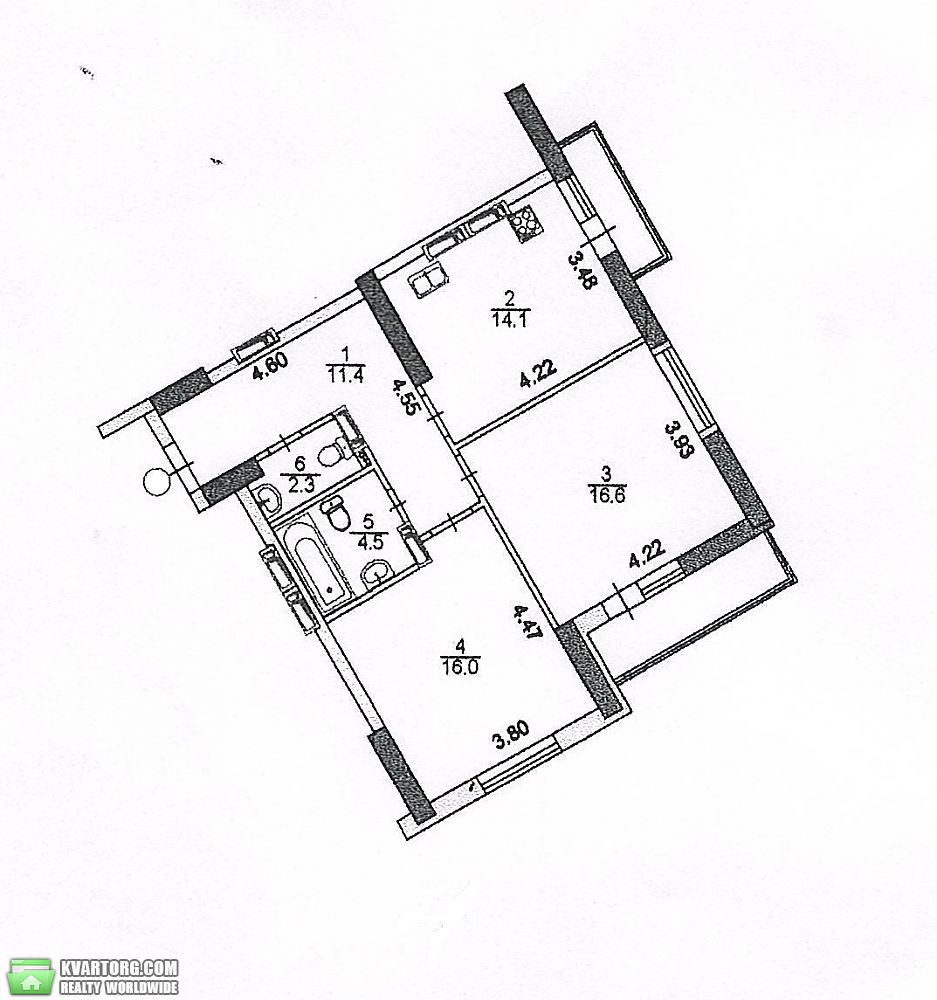 Sell 2-room apartment. Киев,  Глушкова пр — photo 4