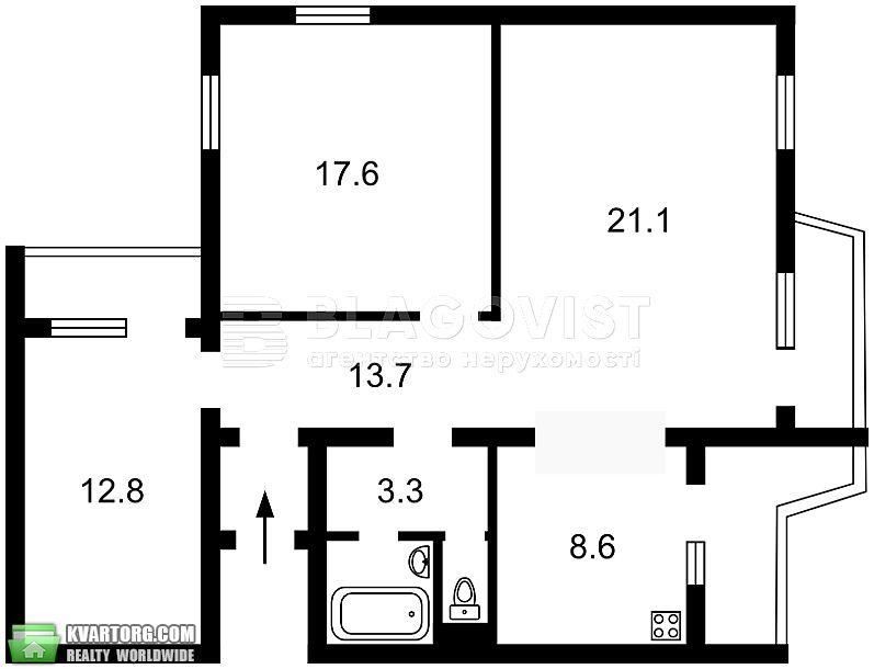 Sell 3-room apartment. Киев,  Драгоманова — photo 10