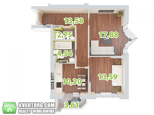 Sell 2-room apartment. Киев, Танковая — photo 2