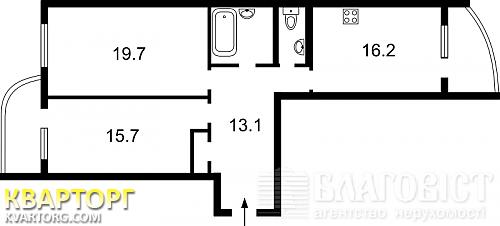 Sell 2-room apartment. Киев,  Воскресенская — photo 3