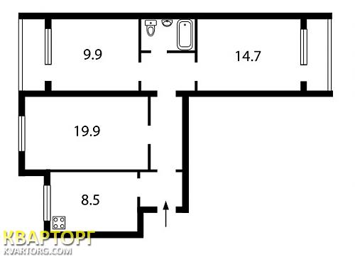 Sell 3-room apartment. Киев, Вербицкого — photo 2