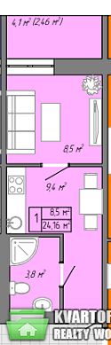 Sell 1-room apartment. Одесса, Жемчужная — photo 2