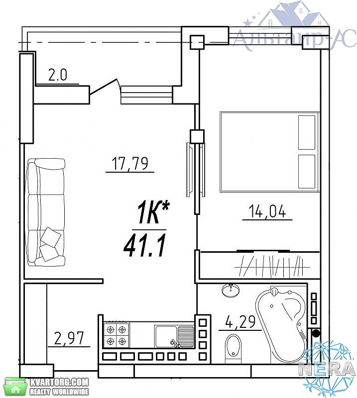 Sell 1-room apartment. Одесса, Сахарова — photo 1