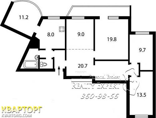 Sell 4-room apartment. Киев,  Тимошенко — photo 2