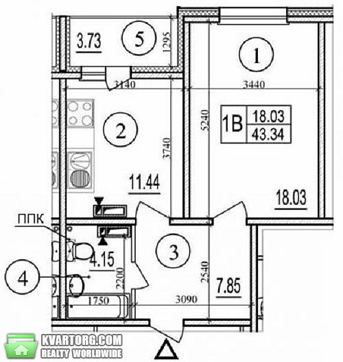Sell 1-room apartment. Киев,  Глушкова пр — photo 3