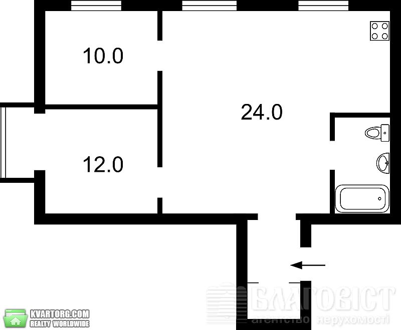 Sell 1-room apartment. Киев,  Леси Украинки бул — photo 2