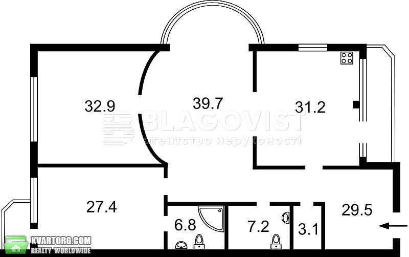Sell 3-room apartment. Киев,  Кропивницкого — photo 1