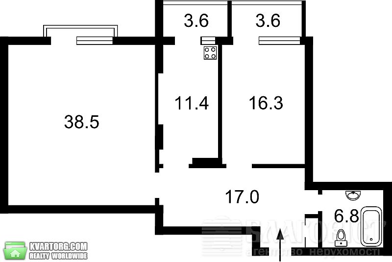 Sell 2-room apartment. Киев,  Щорса — photo 5