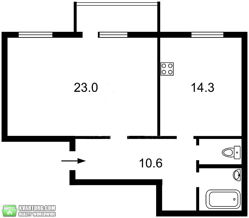 Sell 1-room apartment. Киев, Жуковского Василия — photo 7