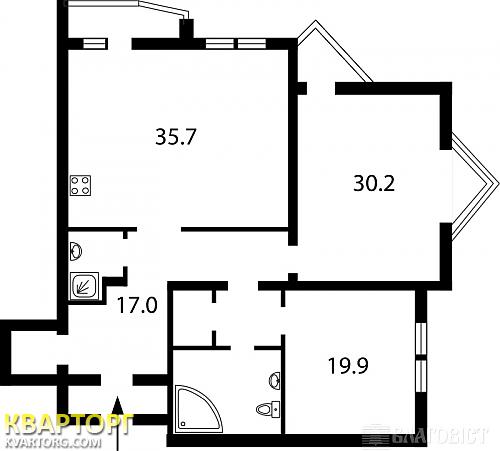 Sell 3-room apartment. Киев,  Луначарского — photo 2
