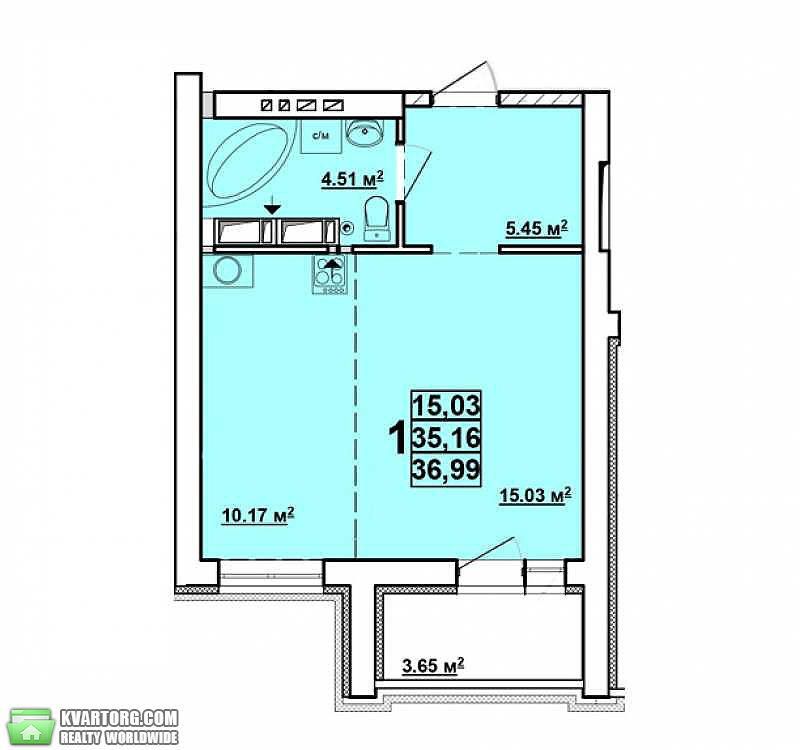 Sell 1-room apartment. Харьков, Мироносицкая — photo 3