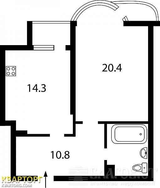 Sell 1-room apartment. Киев,  Барбюса — photo 3