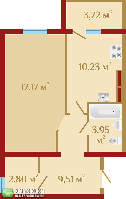 Sell 1-room apartment. Киев, Чубинского — photo 4