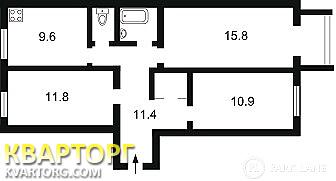 Sell 3-room apartment. Киев, И. Франка — photo 3