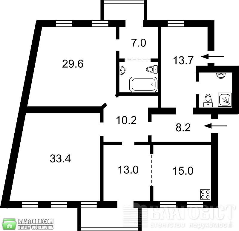 Sell 5-room apartment. Киев,  Воровского — photo 4
