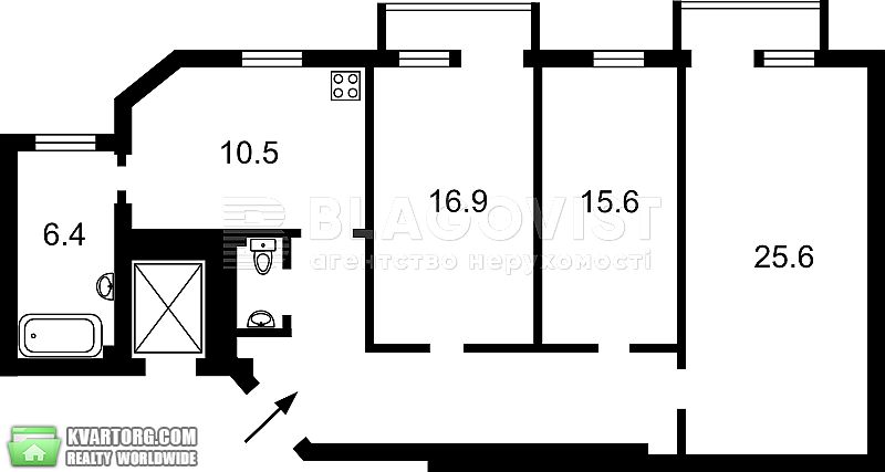 Sell 3-room apartment. Киев,  Большая Васильковская — photo 2