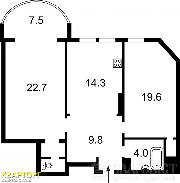 Sell 2-room apartment. Киев, Голосеевская — photo 5